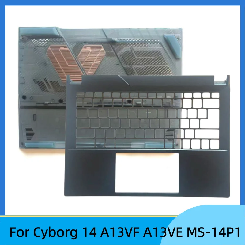 

New laptop For Cyborg 14 A13VE A13VF MS-14P1 Upper Case Palmrest Cover/lower Case Cover Bottom Base Cover