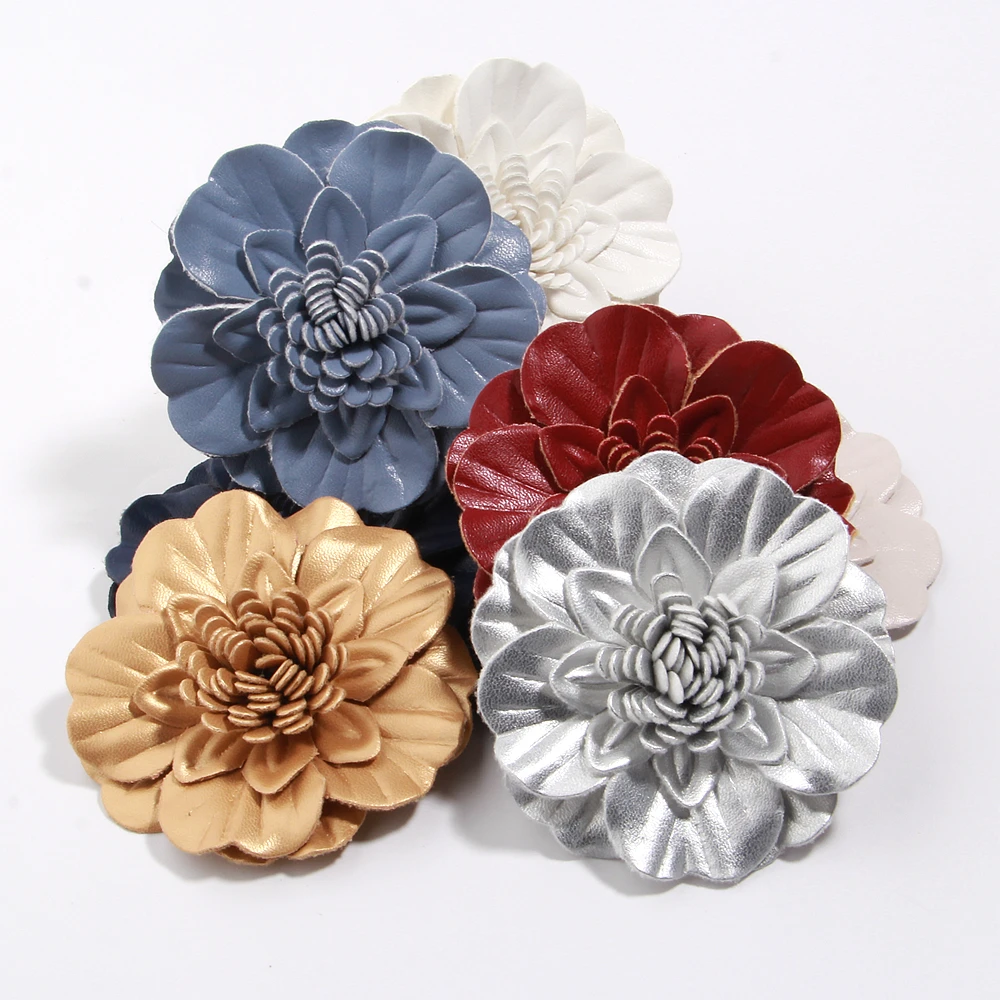 

7cm Colorful Fabric for Camellia Brooch Elegant Retro Cloth Flower for Pins Bag Clothing Decoration Simplicity Women Accessories