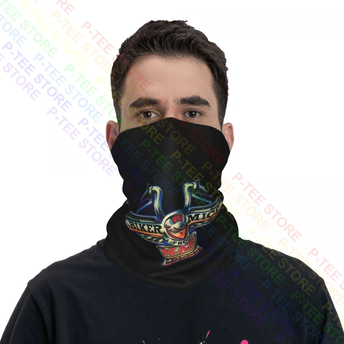 Dibujos Animados Biker Mice de Mars V1 Rimfire Serial Tv Logo Neck Gaiter Bandana bufanda máscara facial esquí