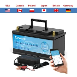 New 12V 24V 36V 48V 100AH 135AH 120AH 200AH Lithium iron phosphate Bluetooth  Battery more 6000 Cycles For RV Campers Golf Cart