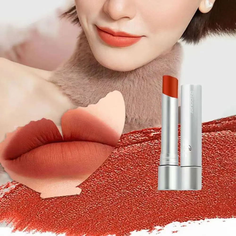 ホットマルチカラーマットリップスティック保湿保湿ベルベットリップグロス長期持続防水ヌードダークリップスティックビューティーガール