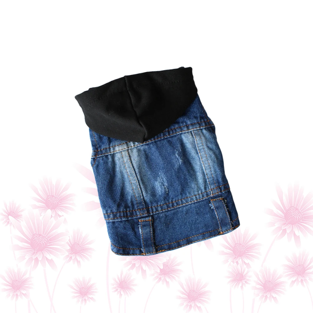 

Pet Vest Cute Clothes Cowboy Dog Hoodie Jackets for Small Dogs Denim Vests Hoodies Apparel