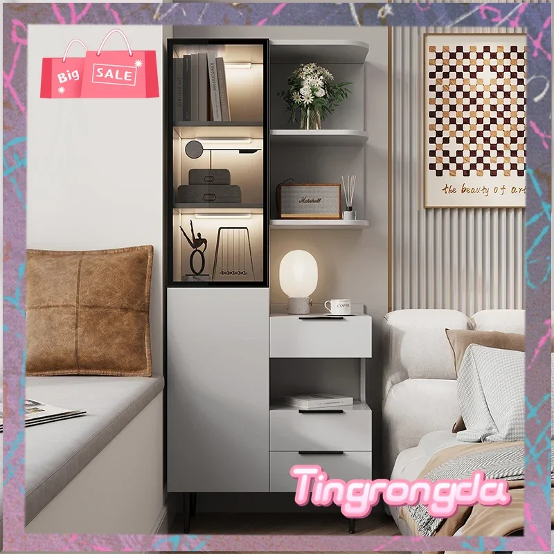 Y Bedside shelf Simple modern high cabinet