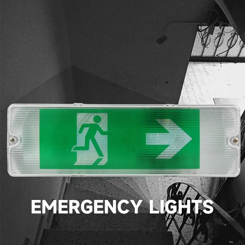 

IP65 Waterproof Emergency Light Fire Fighting Light Exit Indicator Lamp Wall-mounted Exit Sign Lamp Emergency Lights for Public