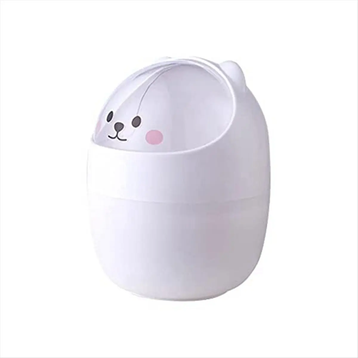 ABZT Cartoon Desktop Trash Can Organizer Cute Mini Table Dining Storage Box Desk Decoration Household Daily Necessities