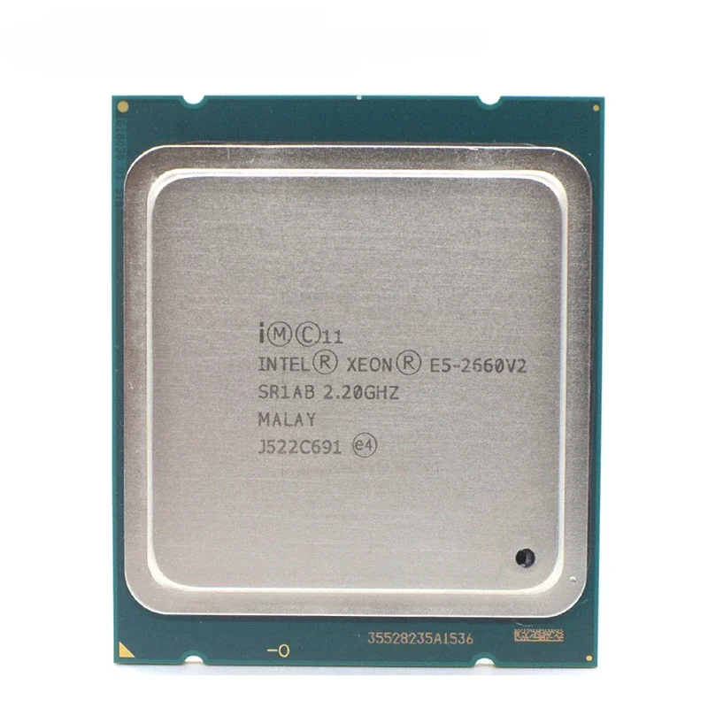 Used Intel Xeon E5 2660 V2 SR1AB CPU Processor 10 Core 2.20GHz 25M 95W E5-2660 V2