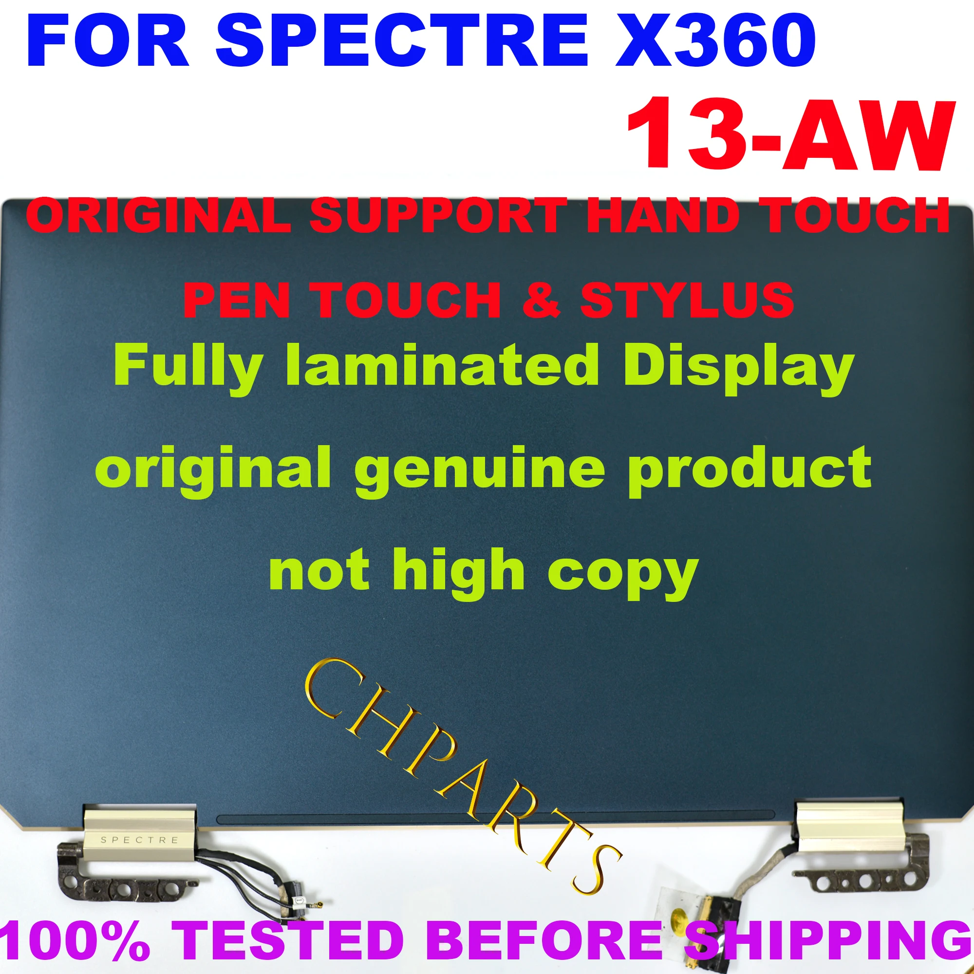 Lcd Touch Screen Montagem de Substituição Completa Fhd Uhd Oled para hp Spectre X360 13-aw Tpn-q225 133 L75192001 L72403-001