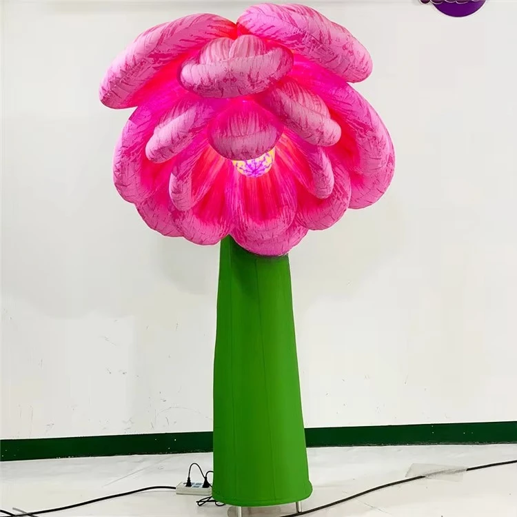 Giant inflatable hanging led flower decoration inflatable activity ornament