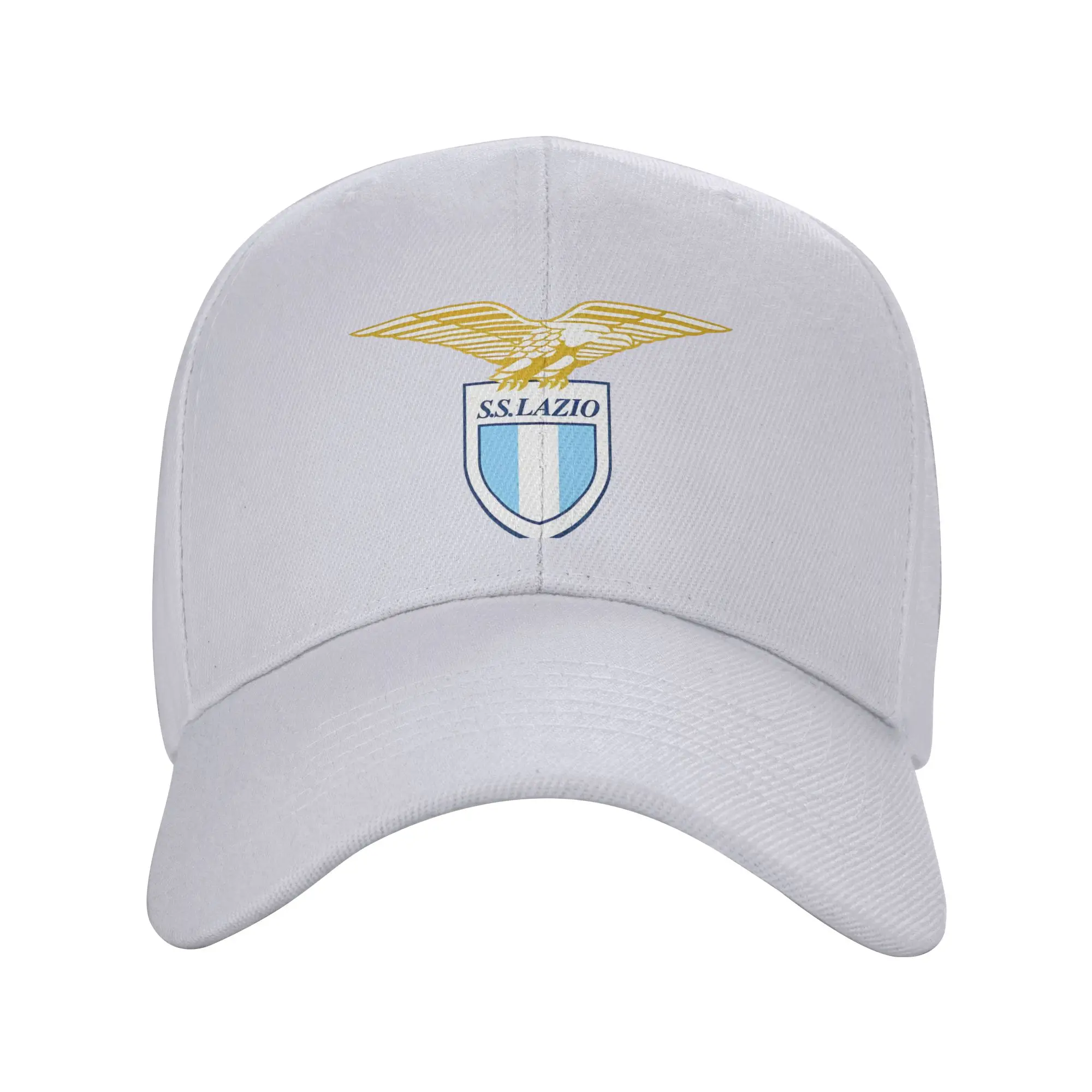 Fashion Lazio Curved Brim Baseball Cap Maintains Shape After Long Wear Cap