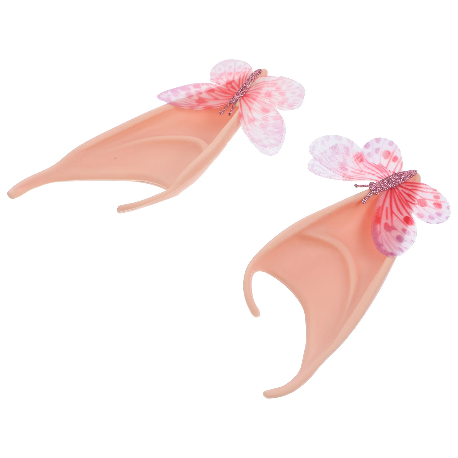 1 paire d'oreilles d'elfe féeriques décoratives, accessoire de Cosplay papillon pour fête d'halloween, bal de promo, séance Photo, oreilles de fée pour Cosplay