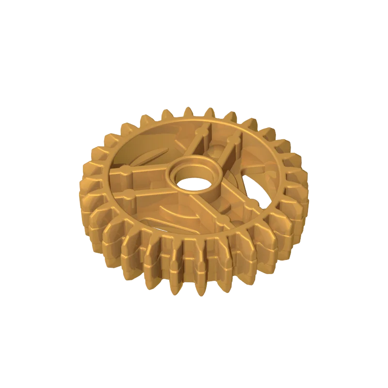 Gobricks 10PCS 65413 Gear Bricks 28 Teeth with Differential Parts Round Axle Hole MOC Technic Steering Building Block Adult DIY