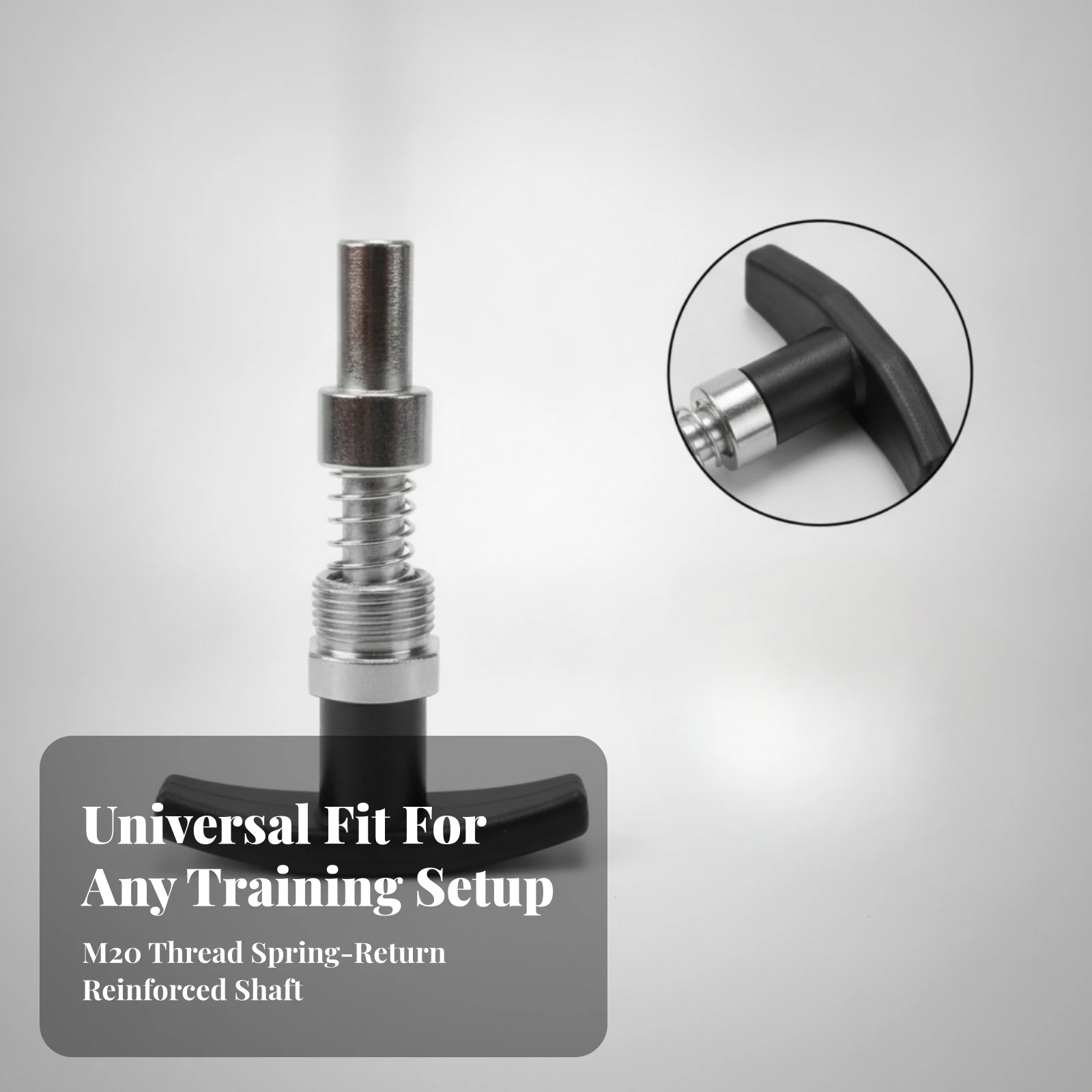 Elastic Locking Pin with T-Handle Heavy-Duty Spring Plunger with T-Handle M20 Index Plunger Sturdy Fastener Lightweight