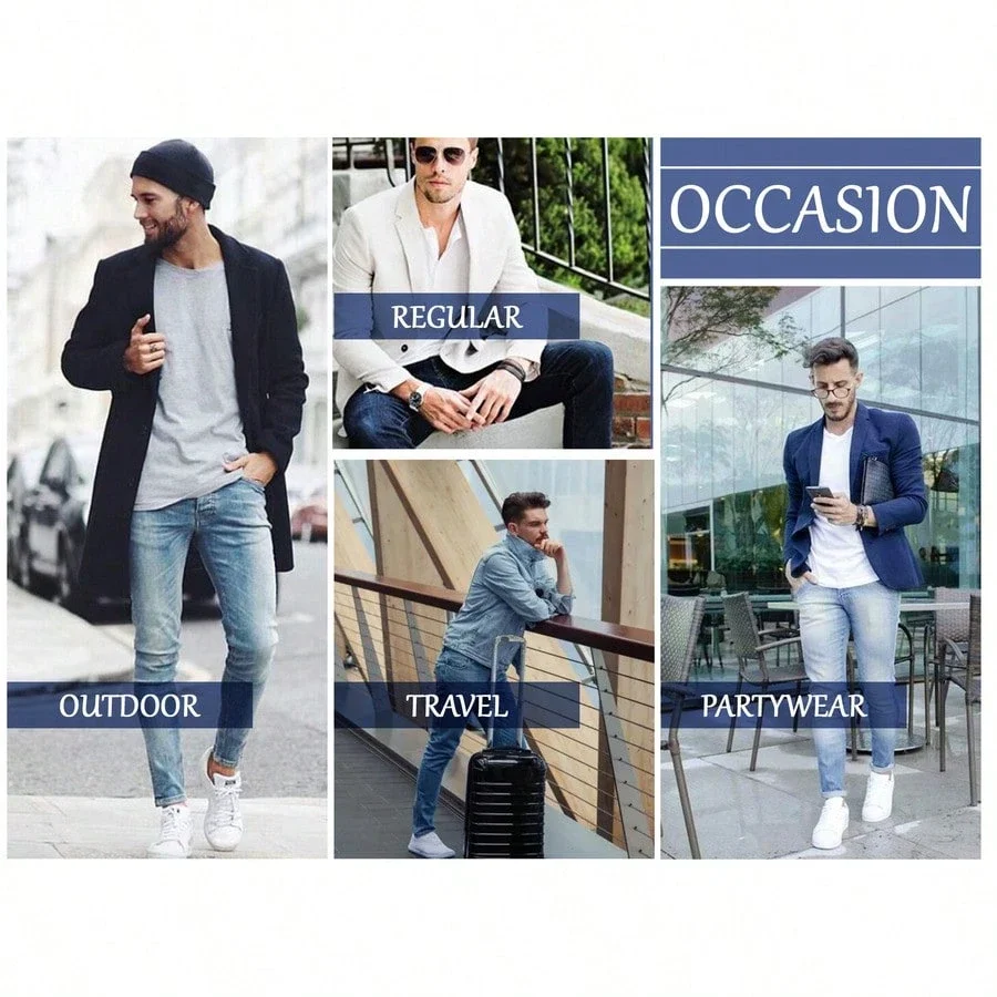 

2-Pack Men's Slim Straight Stretch Jeans With Flex Comfort