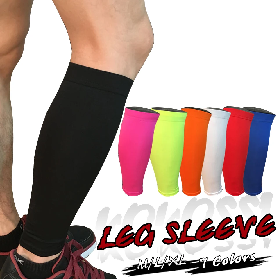 1PCS Men Women Cycling Leg Warmers Base Layer Compression Sports Leg Sleeve Running Football Basketball Calf Support Shin Guard