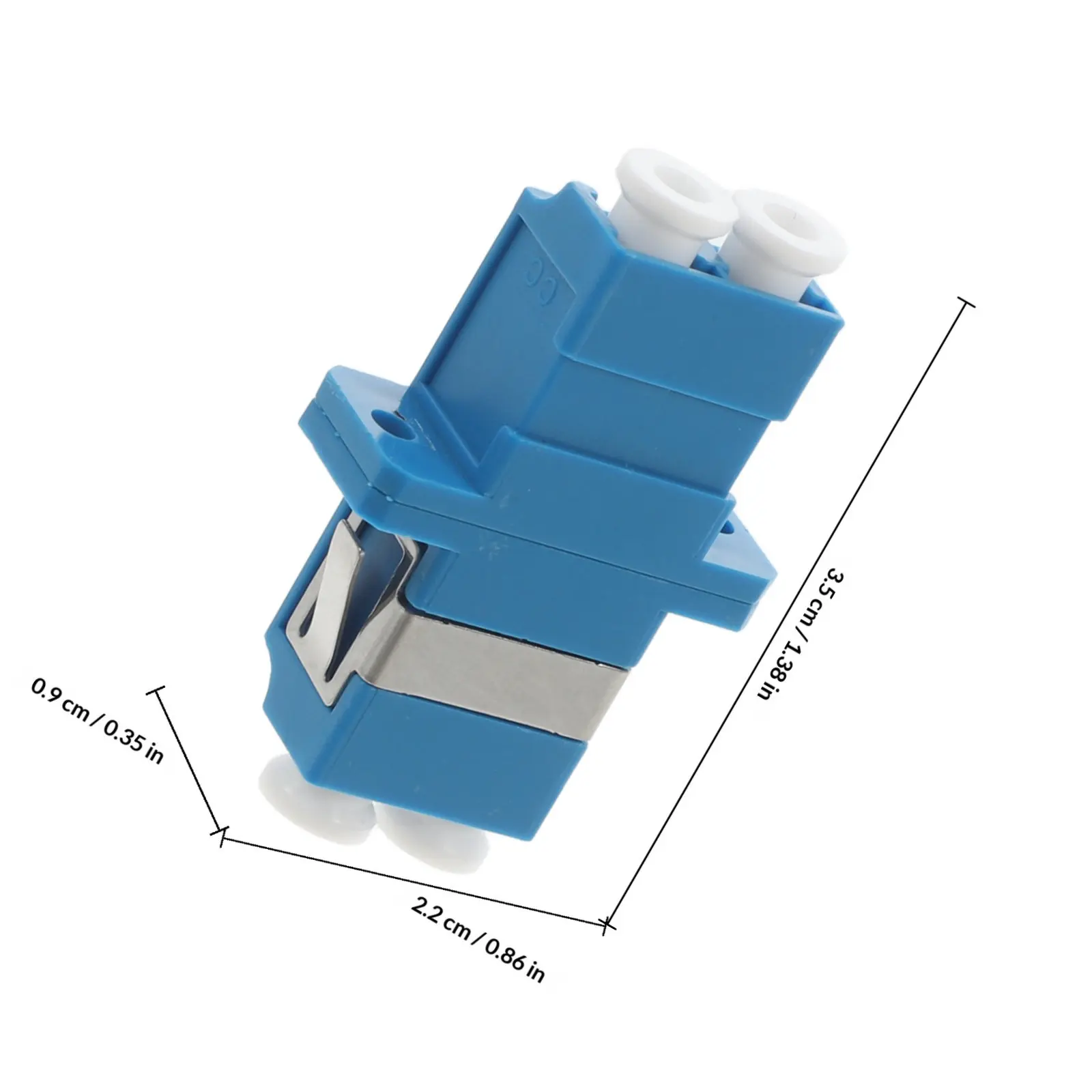 5Pcs Lc Fiber Adapter Split Design High Stability Easy Installation for Fiber Networking Connector Coupler Kit