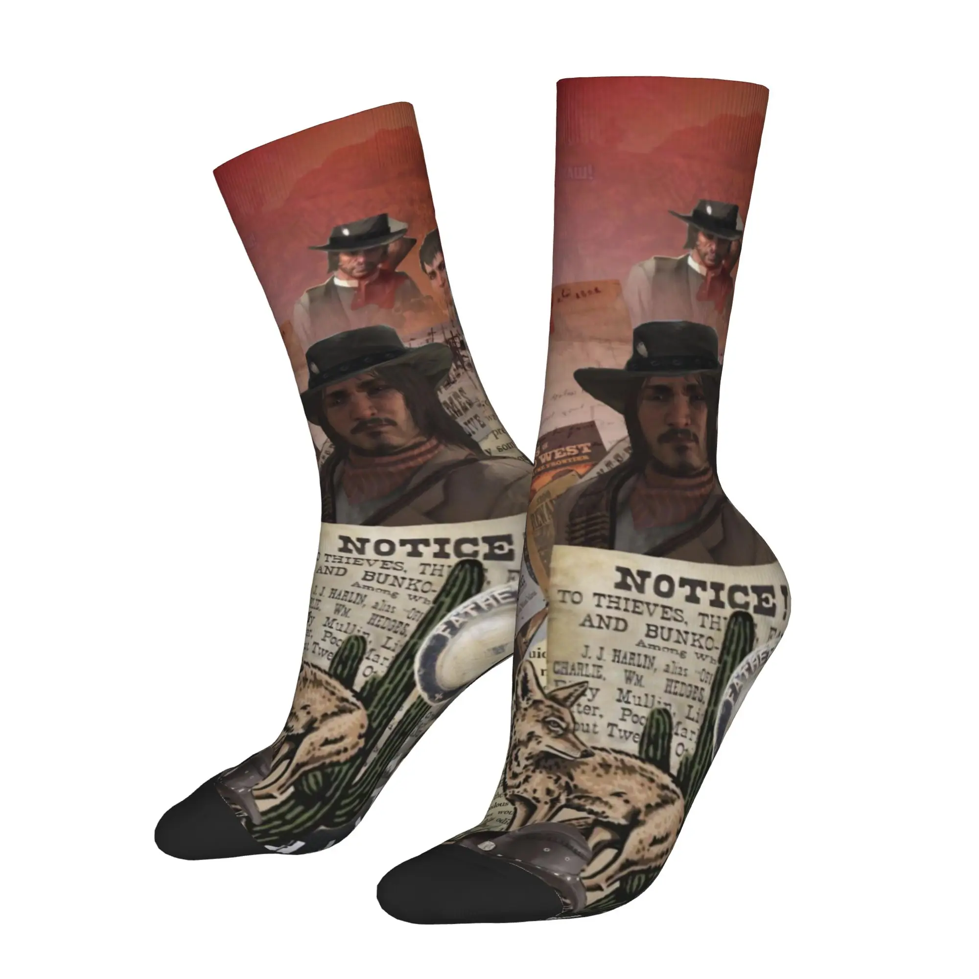New Male Men Socks Harajuku Red Dead Redemption Sock Polyester John Jack Arthur Sport Women's Socks Spring Summer Autumn Winter