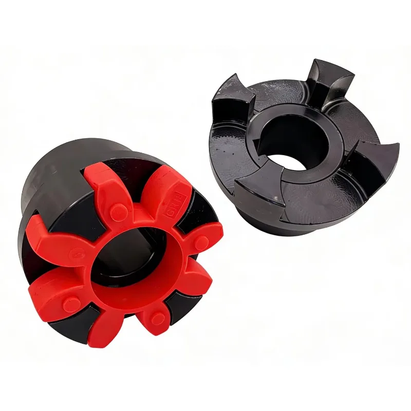 Flexible coupling, cast iron aluminum star coupling, easy to install, suitable for industrial equipment