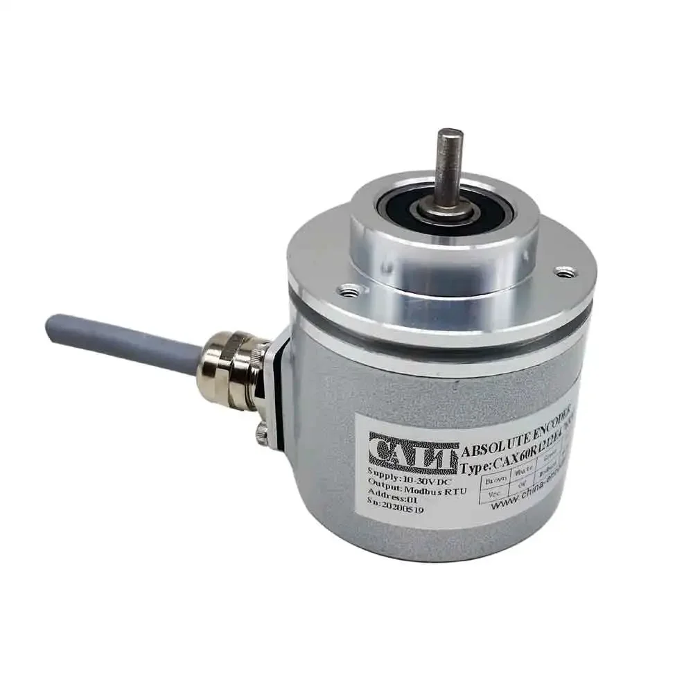 Em estoque: Encoder rotativo absoluto multi-giro CALT 14 bits RS485 Modbus RTU CAX60