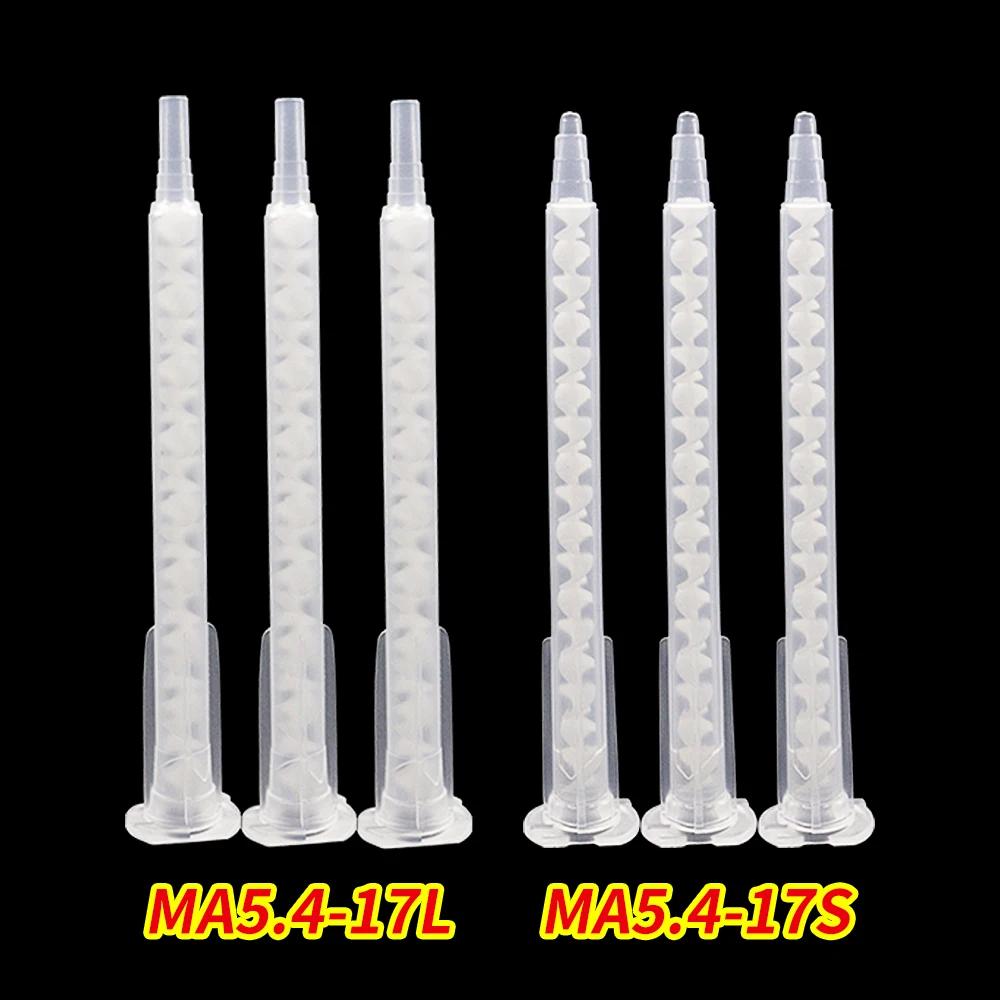 10/20/50/pcs Epoxy Mixing Nozzle Static Mixing Tube MA5.4-17L Mixing Nozzle for AB Glue Gun Applicator