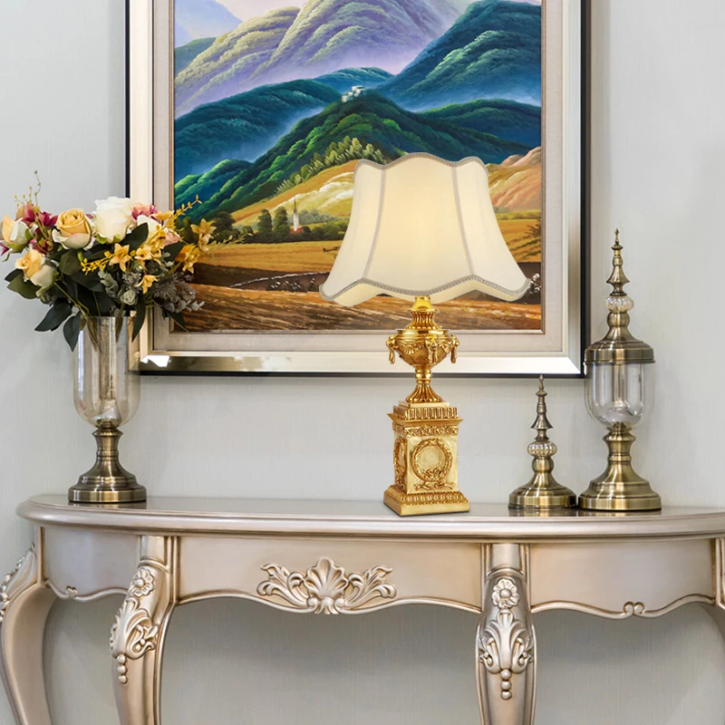 European Style Brass Restaurant Luxury Gold Night Light Hotel Bedside Lights Study Reading Light