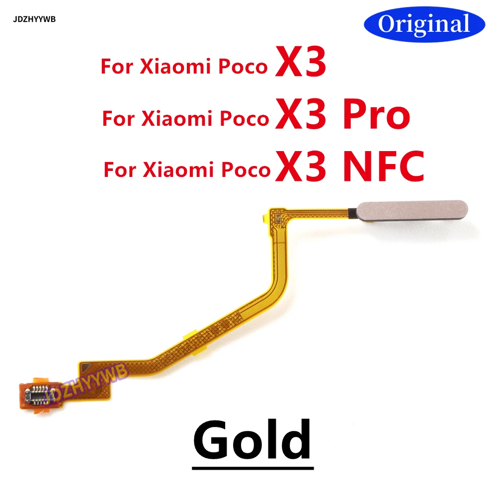 For Xiaomi Poco X3 Pro NFC GT X3GT X3NFC X3Pro Fingerprint Sensor Scanner Touch ID Connect Motherboard home button Flex