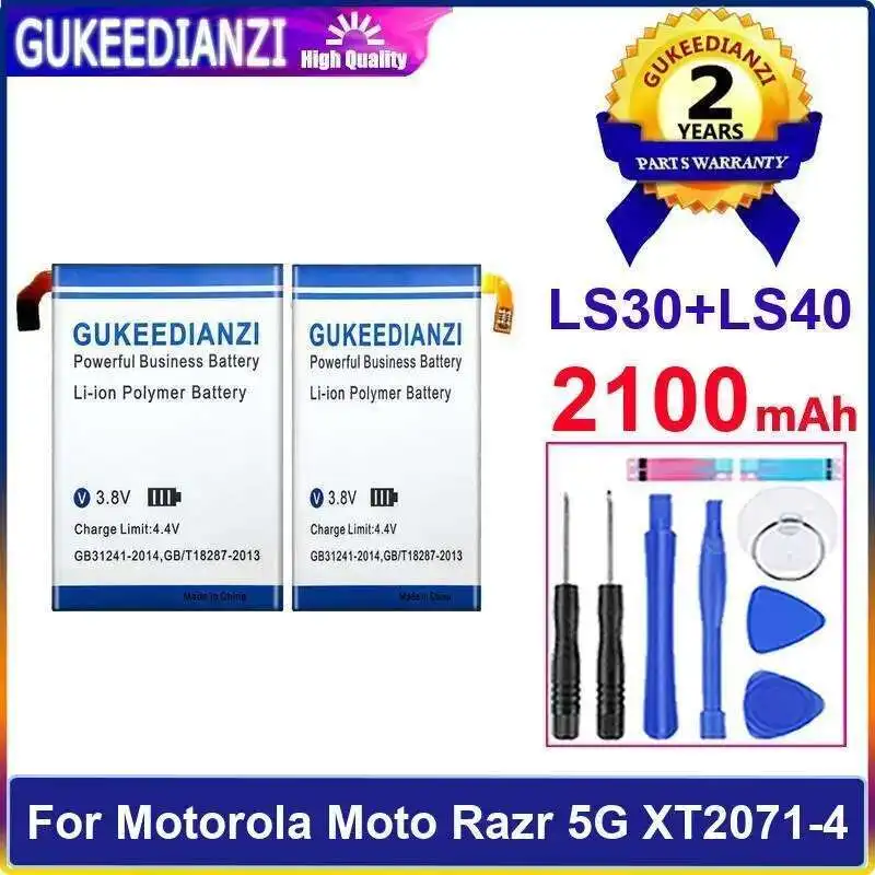 

For Motorola Moto Razr 5G XT2071-4 High-Efficiency LS30+LS40 Mobile Phone Battery 2100Mah