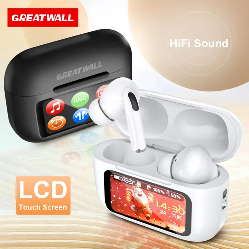 Imagen 1 del producto Choice GREATWALL Airs Pro auriculares inalámbricos Bluetooth ANC reducción de ruido impermeable HiFi HD llamada auriculares Control táctil