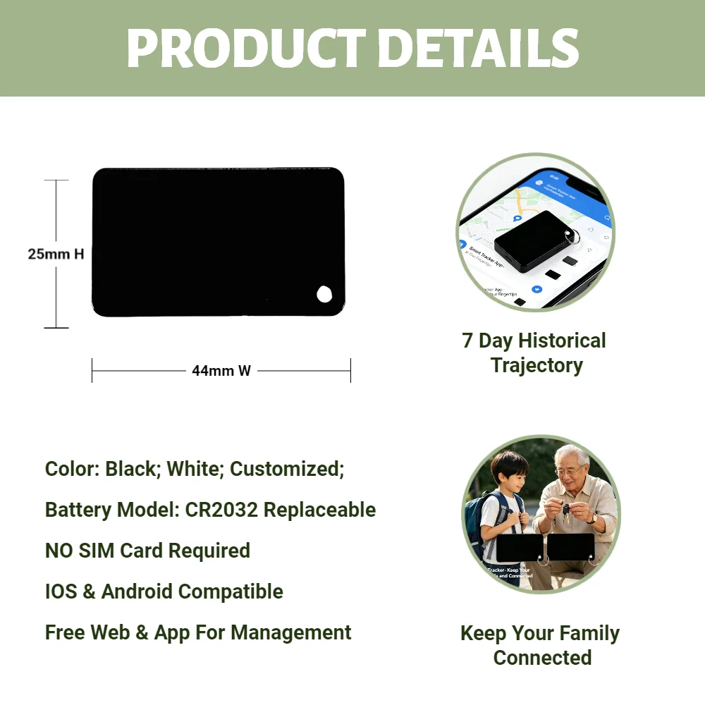 1Year Custom logo Historical Trajectory Batch Management Pet Key Anti Lost Web App Free API Available Tracker Locator