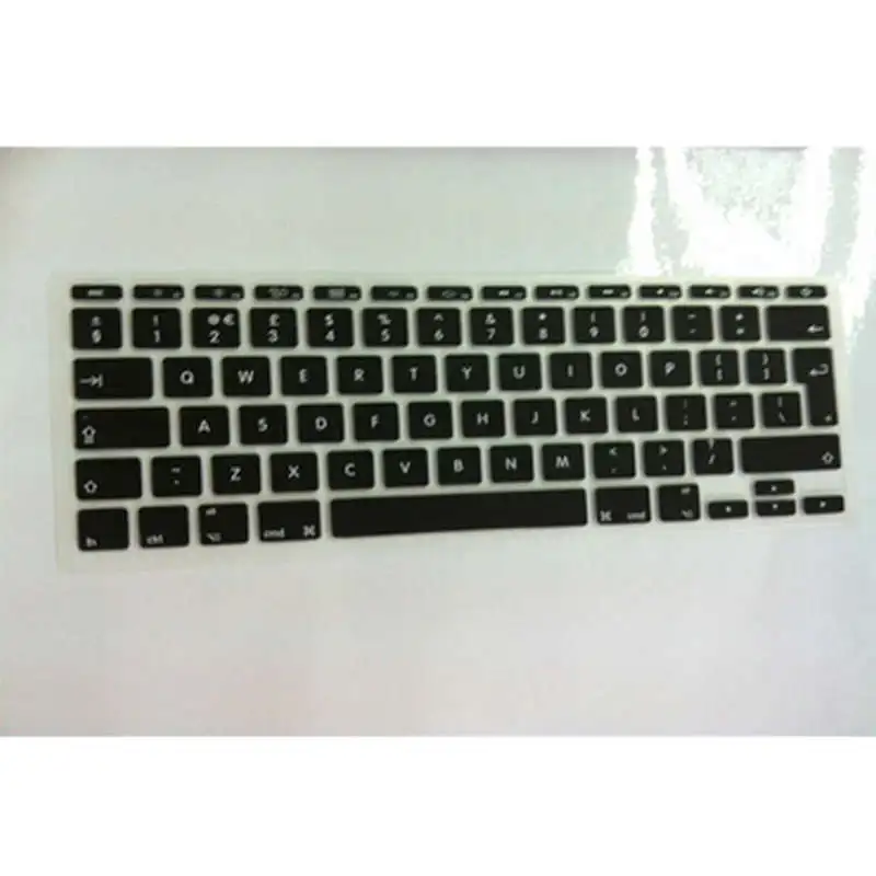 Silicone UK EU layout Keyboard Cover skin protector sticker protective film For Apple Mac book Air 11.6