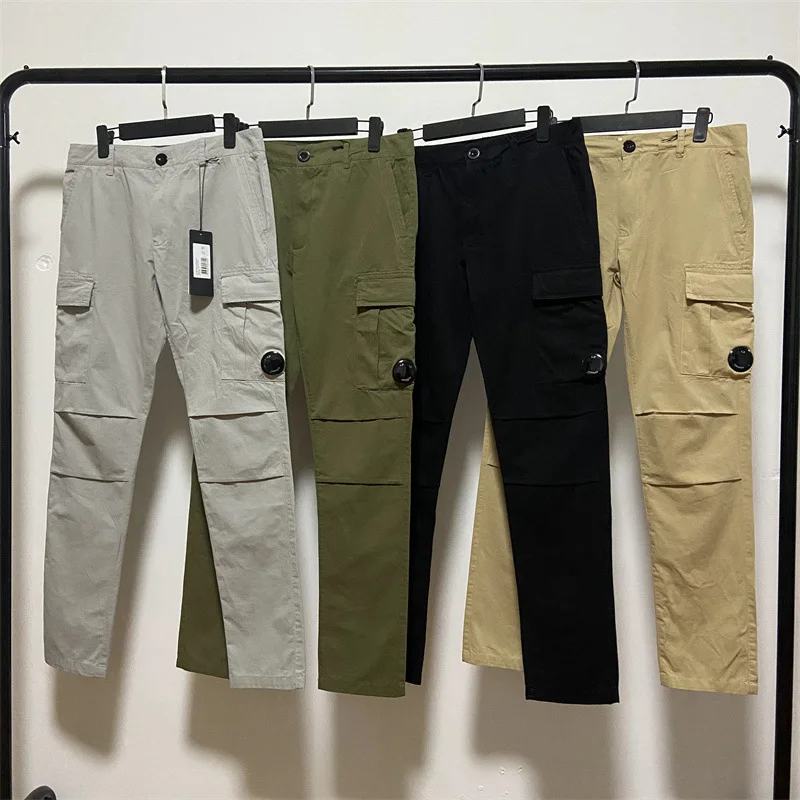 Foreign trade new pure cotton cross-border men's casual Korean version of slim-fit overalls sports trendy men's trousers