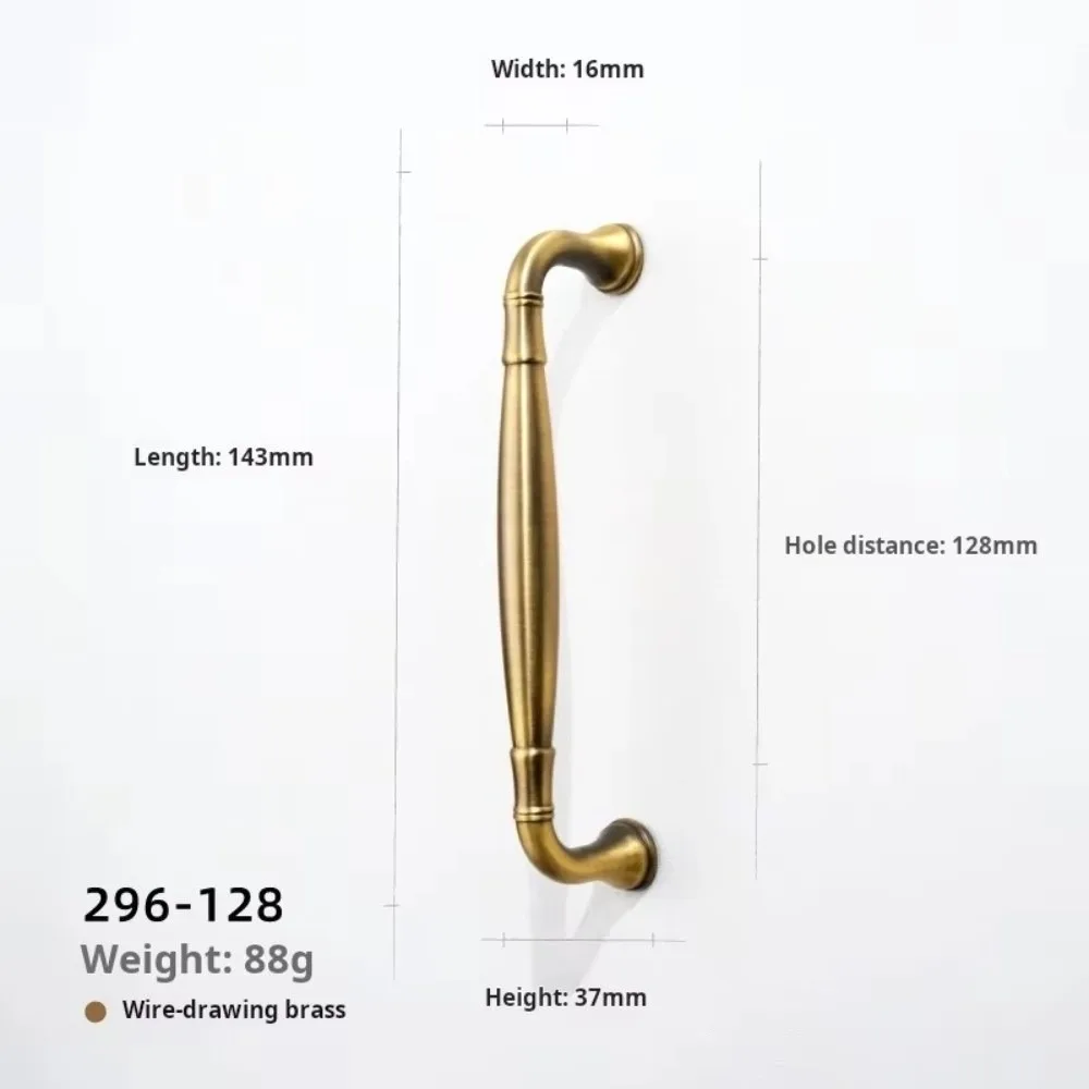 Antique Bronze Cabinet Door Handles Zinc Alloy Single-Hole Installation Drawer Furniture Knobs Wardrobe Door Handles