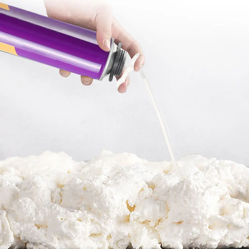 20Pcs Foaming Tube Set for DIY Foam Sealant Application Clear Plastic Disposable Spray Nozzle Applicator Gap Filling Tool