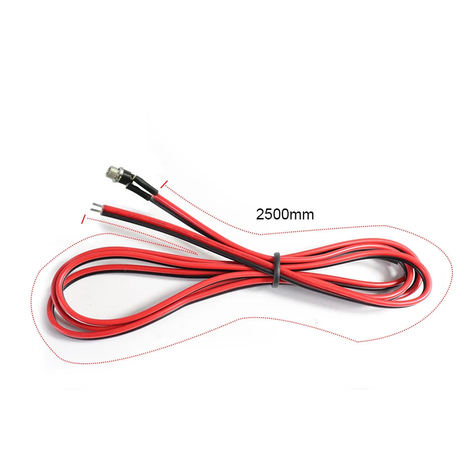 DC-025 DC Power Jack Socket 5.5x2.1mm with 16AWG Electronic wire 2.5M