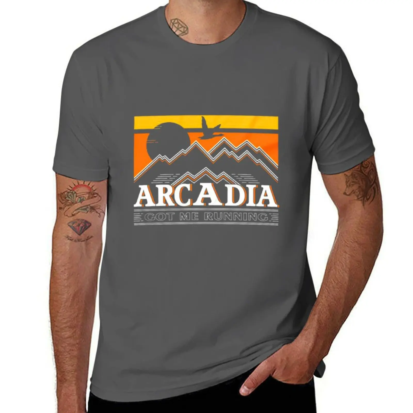 Camiseta inspirada en la banda Goose Arcadia - Got Me Running - Camiseta original de Fan Art, camiseta informal de larga duración