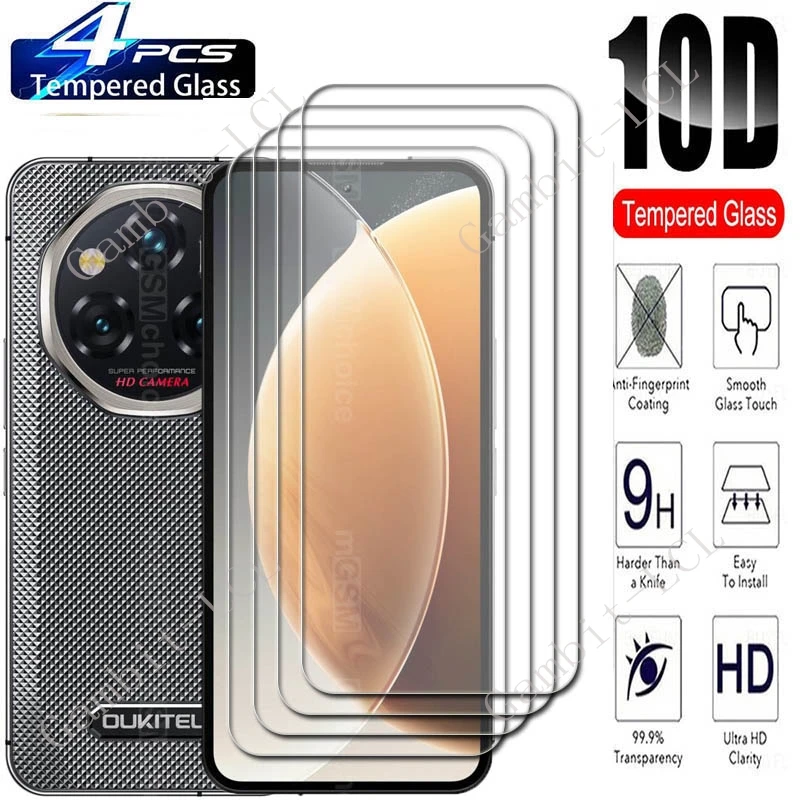 4PCS For Oukitel WP210 5G Screen Protective Tempered Glass ON OukitelWP210  6.7" Protector Cover Film
