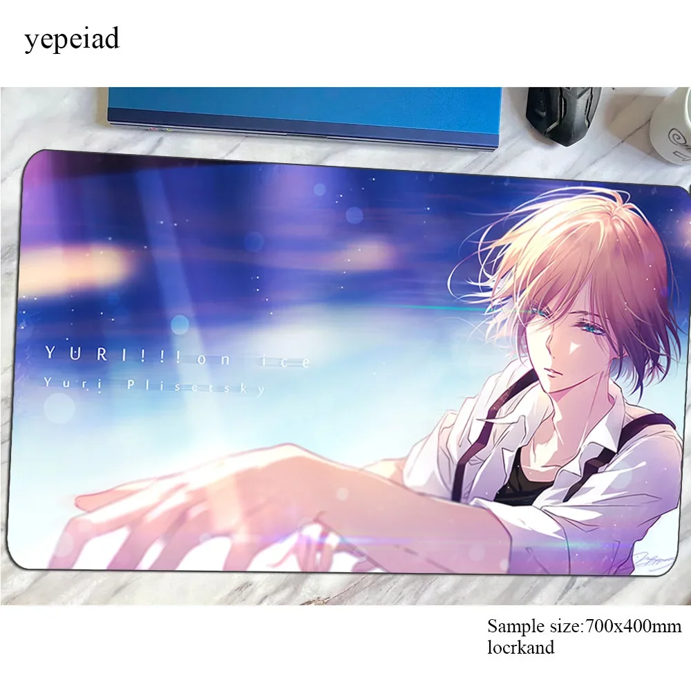 

yuri on ice mouse pad gamer 700x400x3mm Fashion gaming mousepad notebook pc accessories HD pattern laptop padmouse ergonomic mat