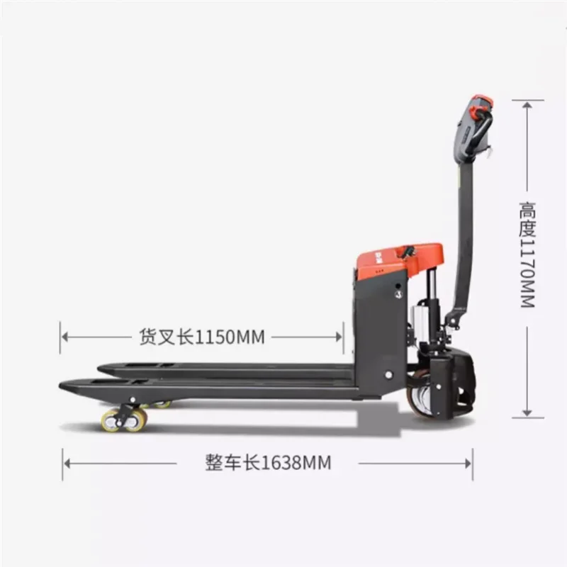 Uni-Silent Lithium Battery Powered Pallet Truck Electric Small Rough Terrain Pallet Truck SL15L3-4