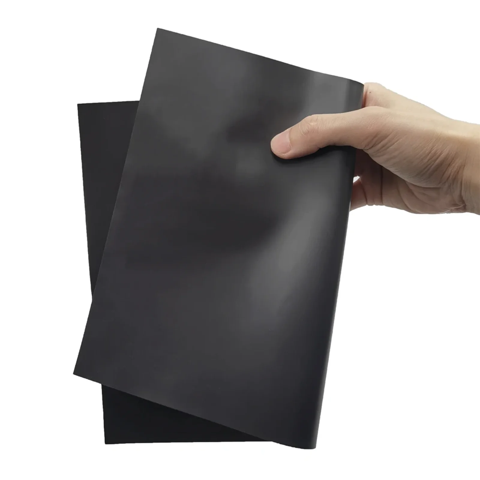 5 أوراق A4 صفائح مغناطيسية سوداء بسمك 0.75 مم مغناطيسية على جانب واحد لقطع صور الثلاجة مغناطيس حرفي