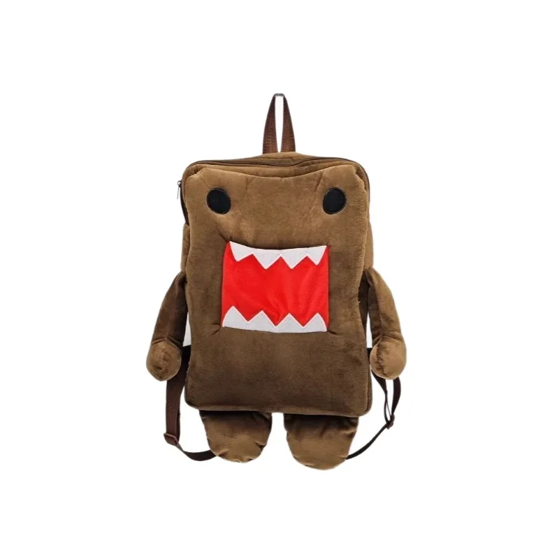 2025 Kawaii Plush Backpack - Domokun-Inspired Design with Adjustable Straps & Spacious Compartment Perfect for Kids & Collector