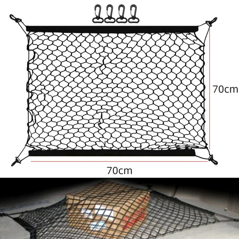 

Universal Car Trunk Mesh Net Cargo Luggage Trunk Organizer For Mitsubishi Outlander ASX Sport Lancer For MAZDA 2 3 6 CX5