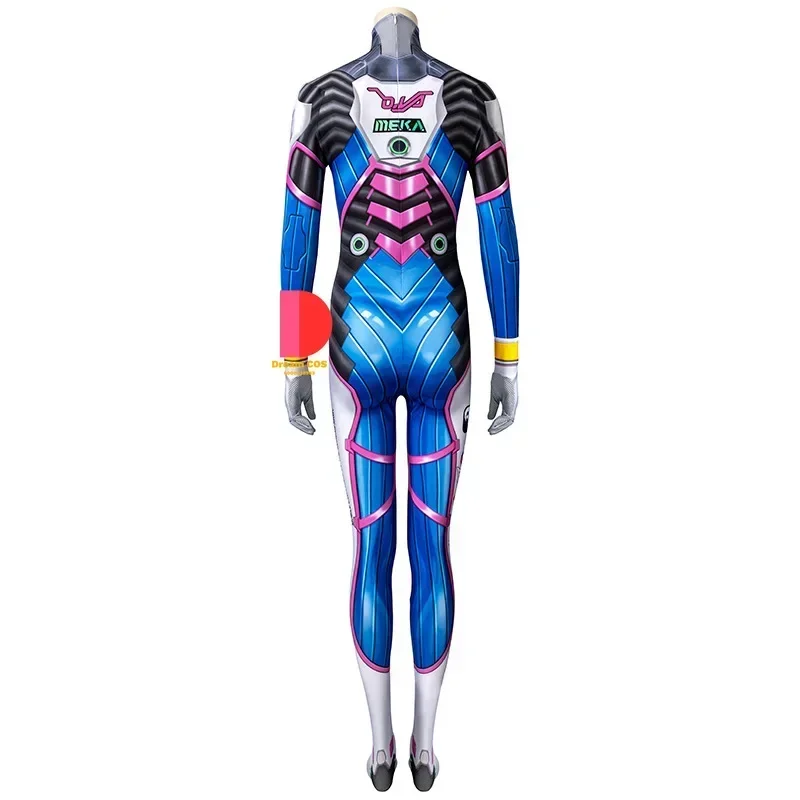 Overwatch 게임 코스프레 Dva 여성을위한 새로운 도착 의상 점프 슈트 성인 Cos 유니폼 할로윈 파티 의류 만화 비용 # 1