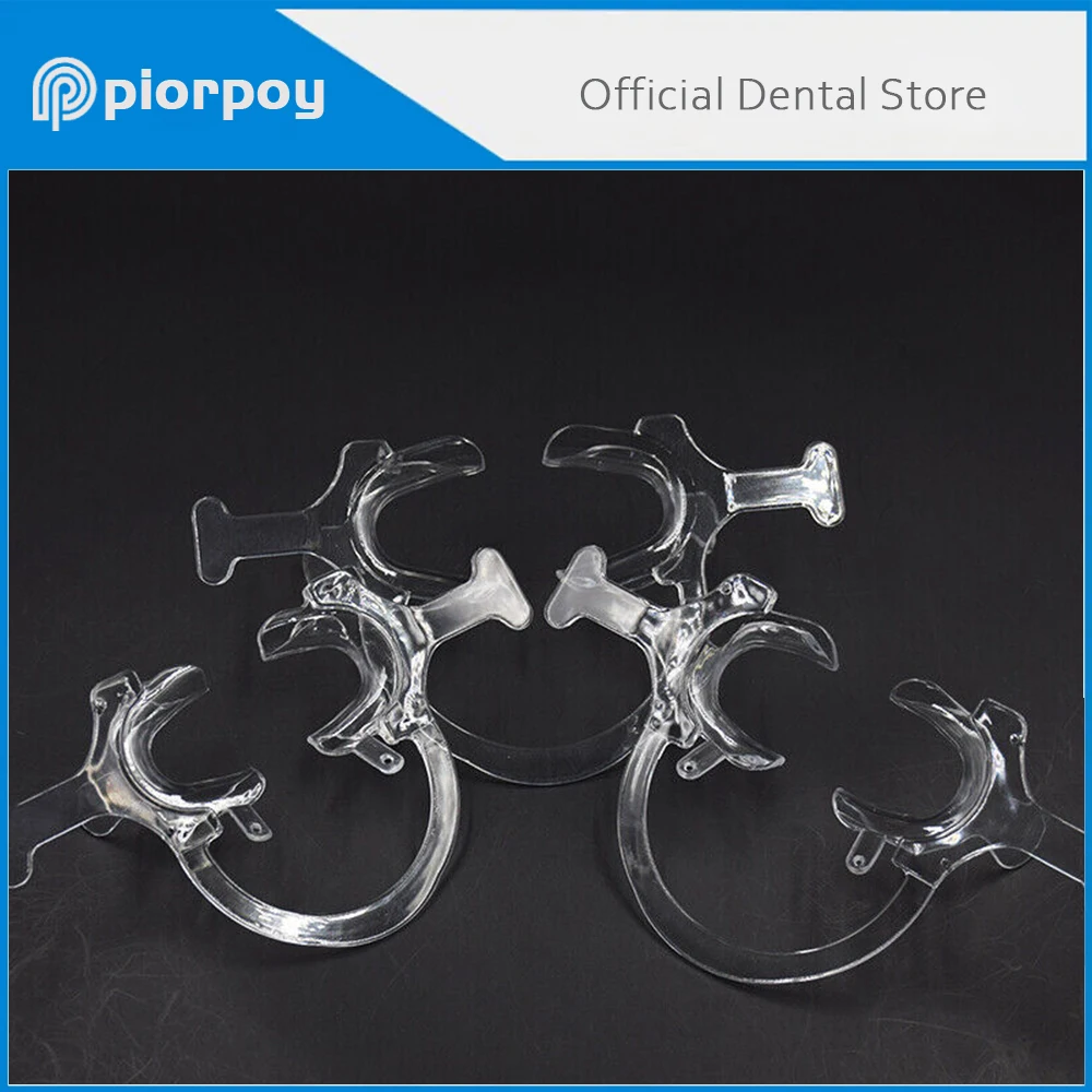 PIORPOY 1Pcs C shape Cheek Lip Retractor Plastic Dental Mouth Opener Transparent Tooth Intraoral Lip Dentist Orthodontic Tool