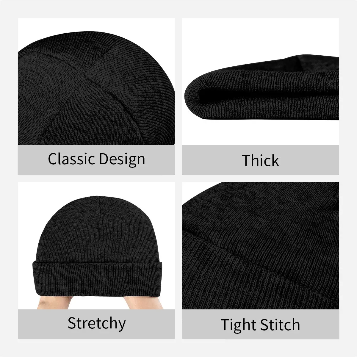 Anarchy Sons Of Reaper Crew Layered Icons Knitted Beanie Hat Beanies Cap Gift Hip Hop Adjustable