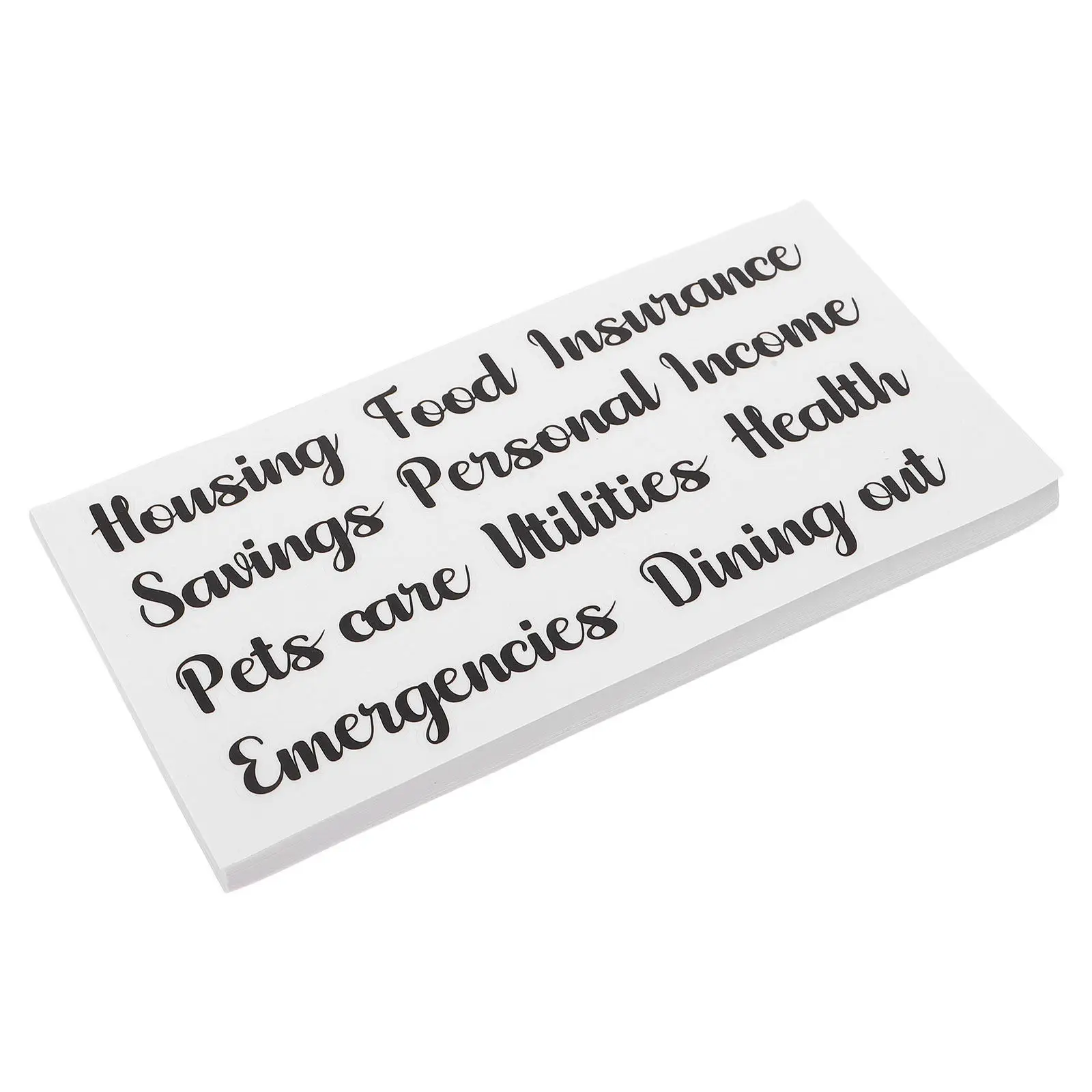 50Pcs Cash Envelope Budget Stickers Waterproof Letter Label Design Self Adhesive Budget Binder Labels for Money Organizer