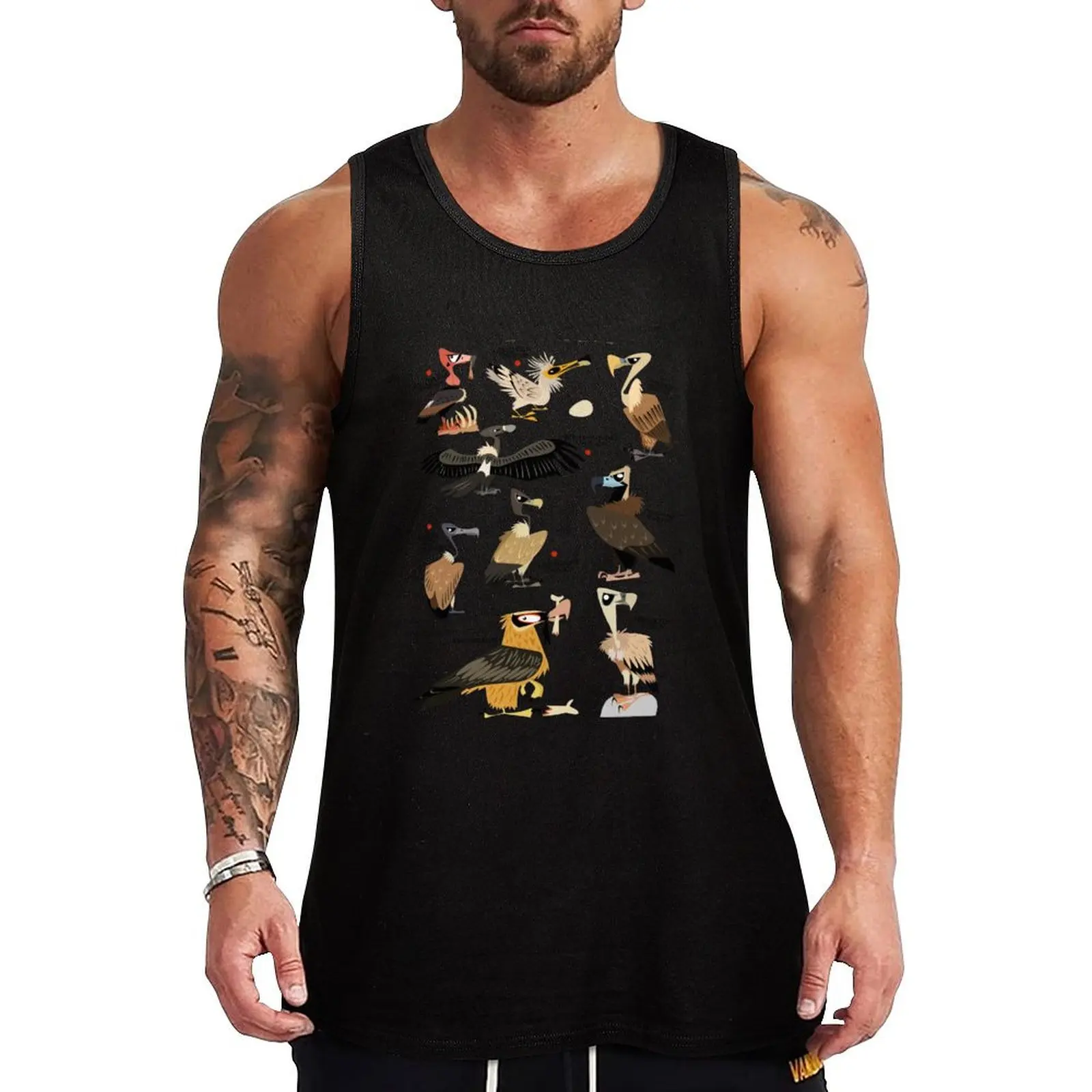 

Vultures of India Tank Top anime gym Men gym sportswear summer clothes man 2025 male top