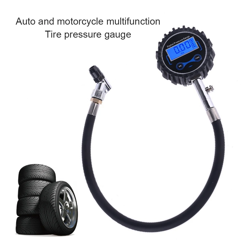 3～200PSI Auto Tire Pressure Gauge LCD Display High Precision Digital Tire Tester For Car Truck Vehicle Motorcycle