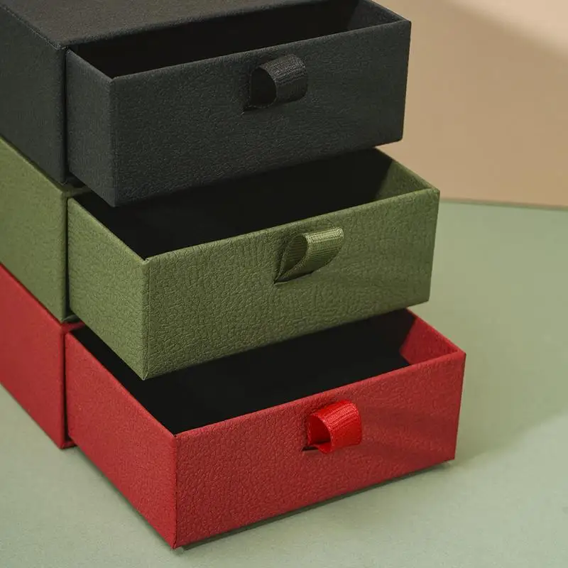 Ящик-органайзер для ювелирных изделий, коробка, серьги, браслет, ожерелье, кулон, портативный бумажный футляр для хранения, дисплей для упаковки ювелирных изделий