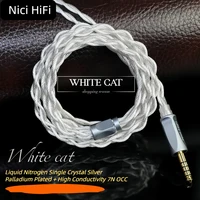 Cable de actualización de auriculares internos Nici HiFi-17 0,78 2 pines/mmcx/ie900/HD800 a 4,4mm/4 pines XLR para Delci Explorer DaVinci Himalaya
