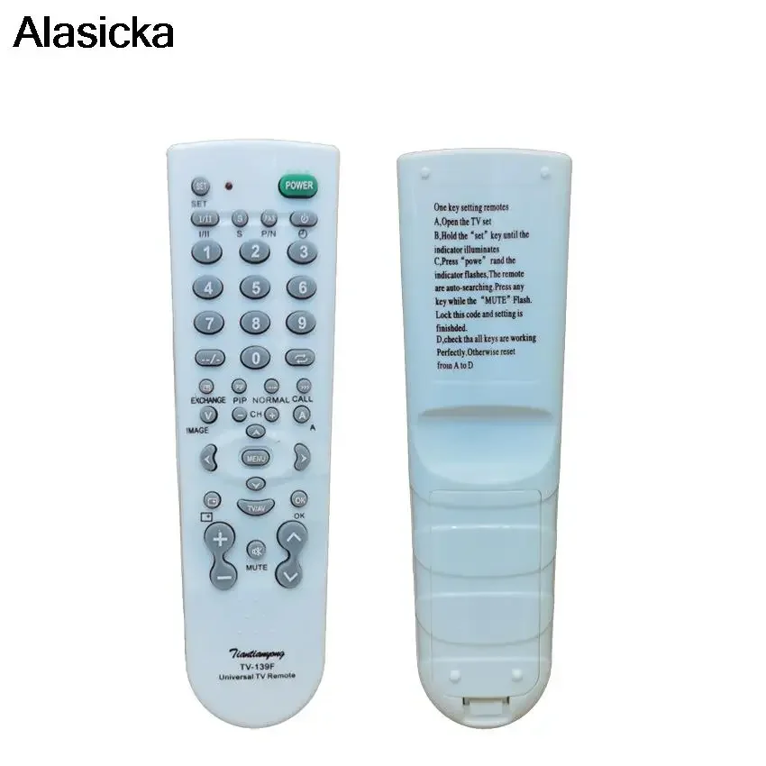 

Universal TV Remote Control TV-139F Smart Remote Controller TV-139F for Television TV-139F Multi-functional TV 139F High Quality