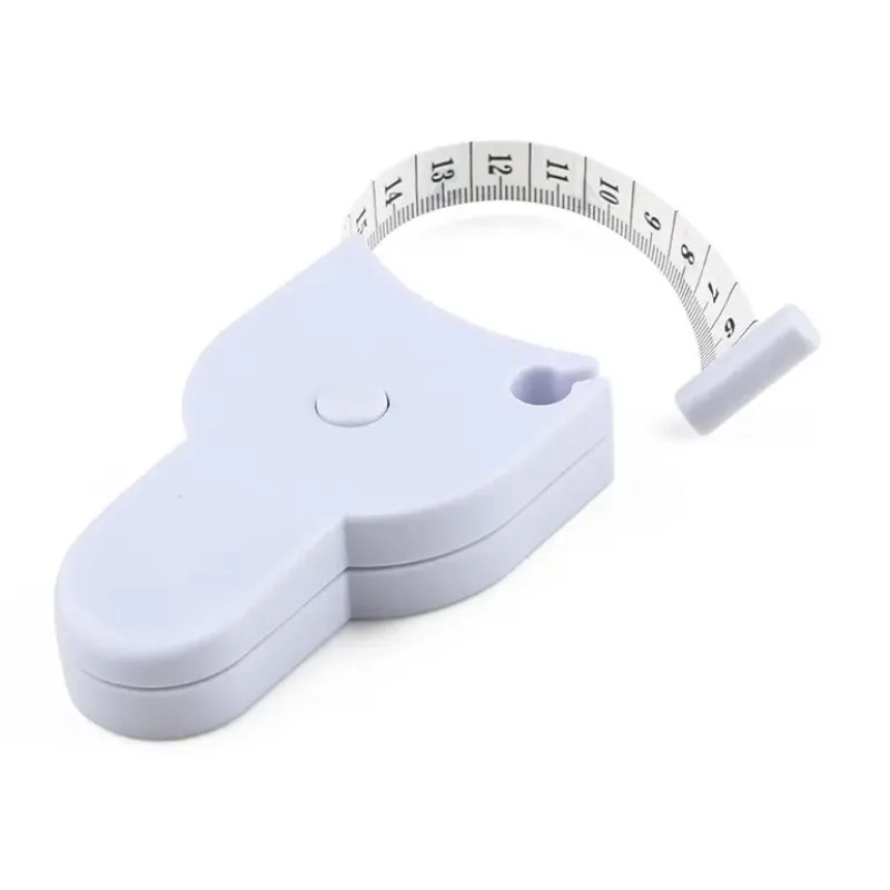 For Body Meter Measure White Tools Automatic Telescopic Tape Measure Body Measuring Tape Sewing Ruler Tools Centimeter Tapes